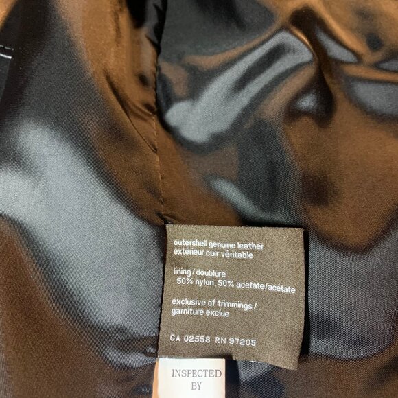 Mens Large Danier Black Leather Jacket - Picture 4 of 9